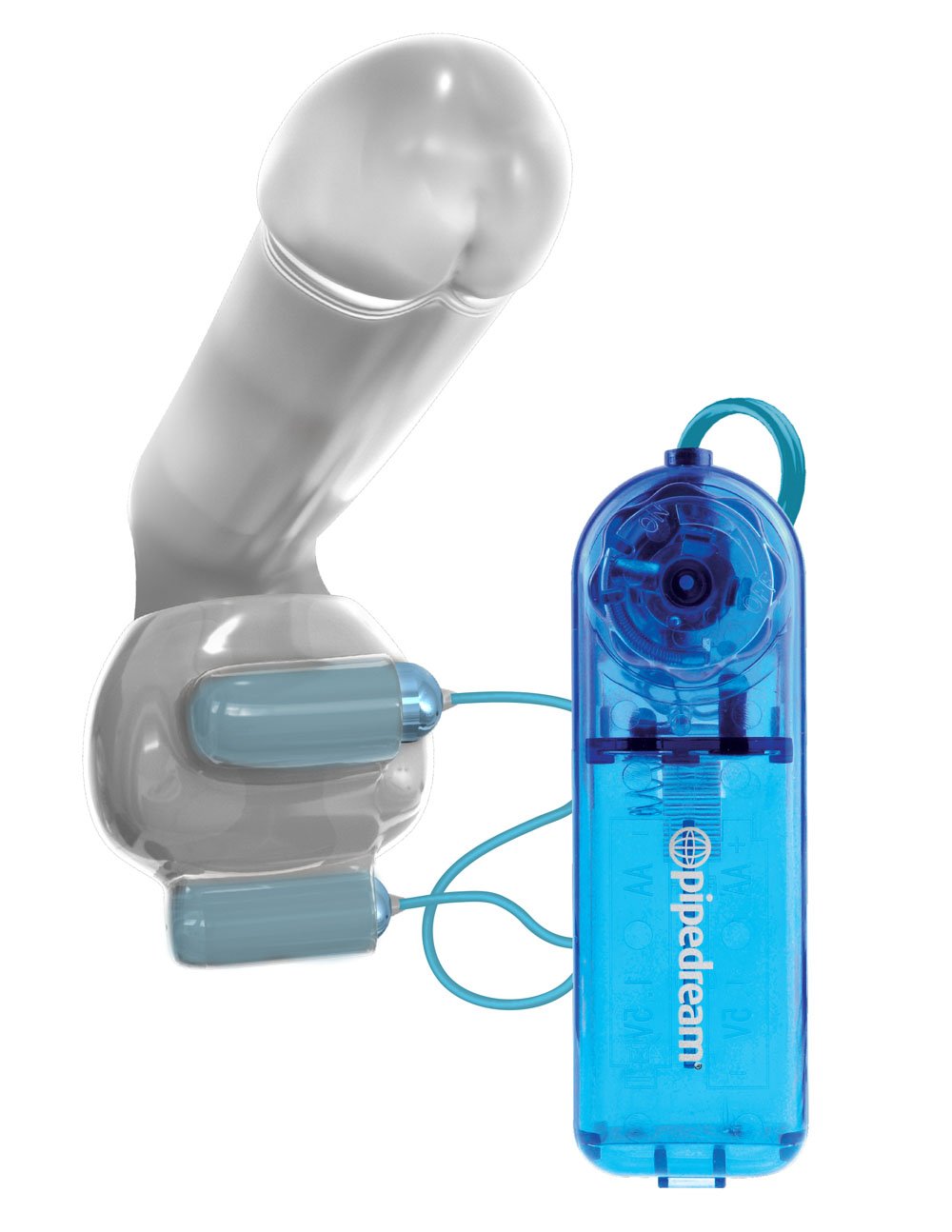 classix-dual-vibrating-ball-teaser-blueclear Classix Dual Vibrating Ball Teaser - Blue/clear - Image 1