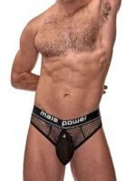Cock Pit Net Cock Ring Thong - L/ XL - Black - Image 2