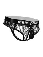 Cock Pit Net Cock Ring Thong - L/ XL - Black - Image 4