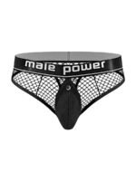 Cock Pit Net Cock Ring Thong - L/ XL - Black - Image 6