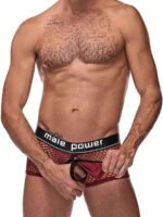 Cock Pit Net Mini Cock Ring Short - Extra Large - Burgundy - Image 4