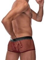 Cock Pit Net Mini Cock Ring Short - Large -  Burgundy - Image 5