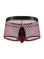 Cock Pit Net Mini Cock Ring Short - Medium -  Burgundy - Image 2