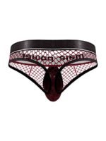Cock Pit Nte Cock Ring Thong - L/ XL - Burgundy - Image 2