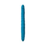 Colours Double Pleasure 12 in. Dual Ended Dildo Blue - Image 2