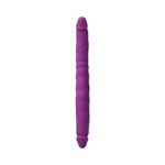 Colours Double Pleasure 12 in. Dual Ended Dildo Purple - Image 2