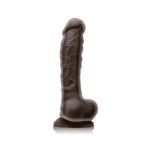 Colours - Dual Density - 8 Inch Dildo - Dark Brown - Image 2