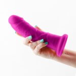 Colours Dual Density Girth 7 in. Dildo Purple - Image 3