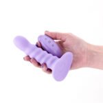 Colours Ribbed Vibrating 5in Purple - Image 3