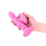 Colours Ribbed Vibrating Vibrator – 6 in – Hot Pink - Image 3