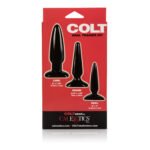 Colt Anal Trainer Kit – Three Graduated Plugs, Phthalate-Free PVC, Black - Image 2