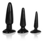 Colt Anal Trainer Kit – Three Graduated Plugs, Phthalate-Free PVC, Black - Image 3