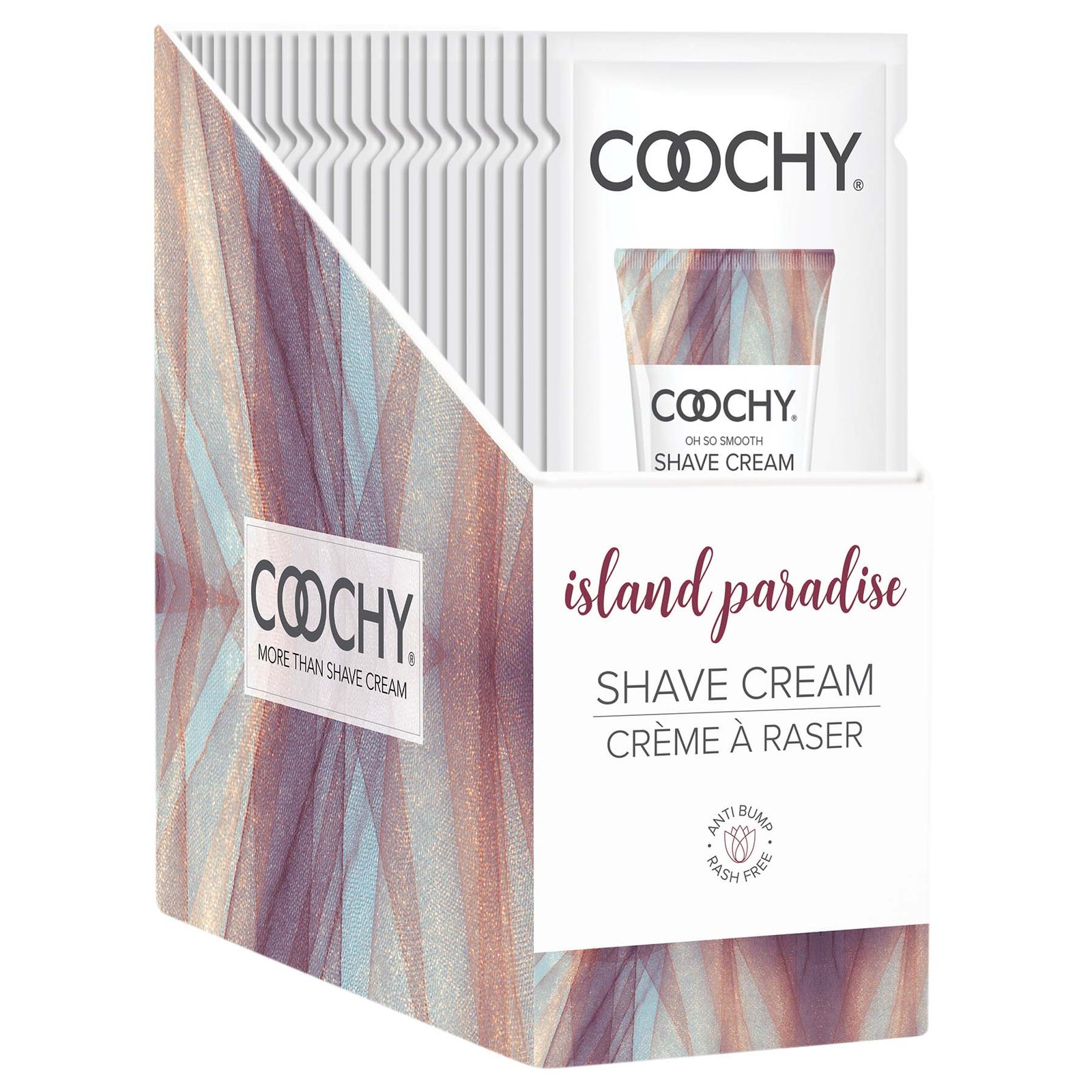 coochy-shave-cream-island-paradise-15-ml-foils Coochy Shave Cream - Island Paradise - 15 ml Foils - Image 1