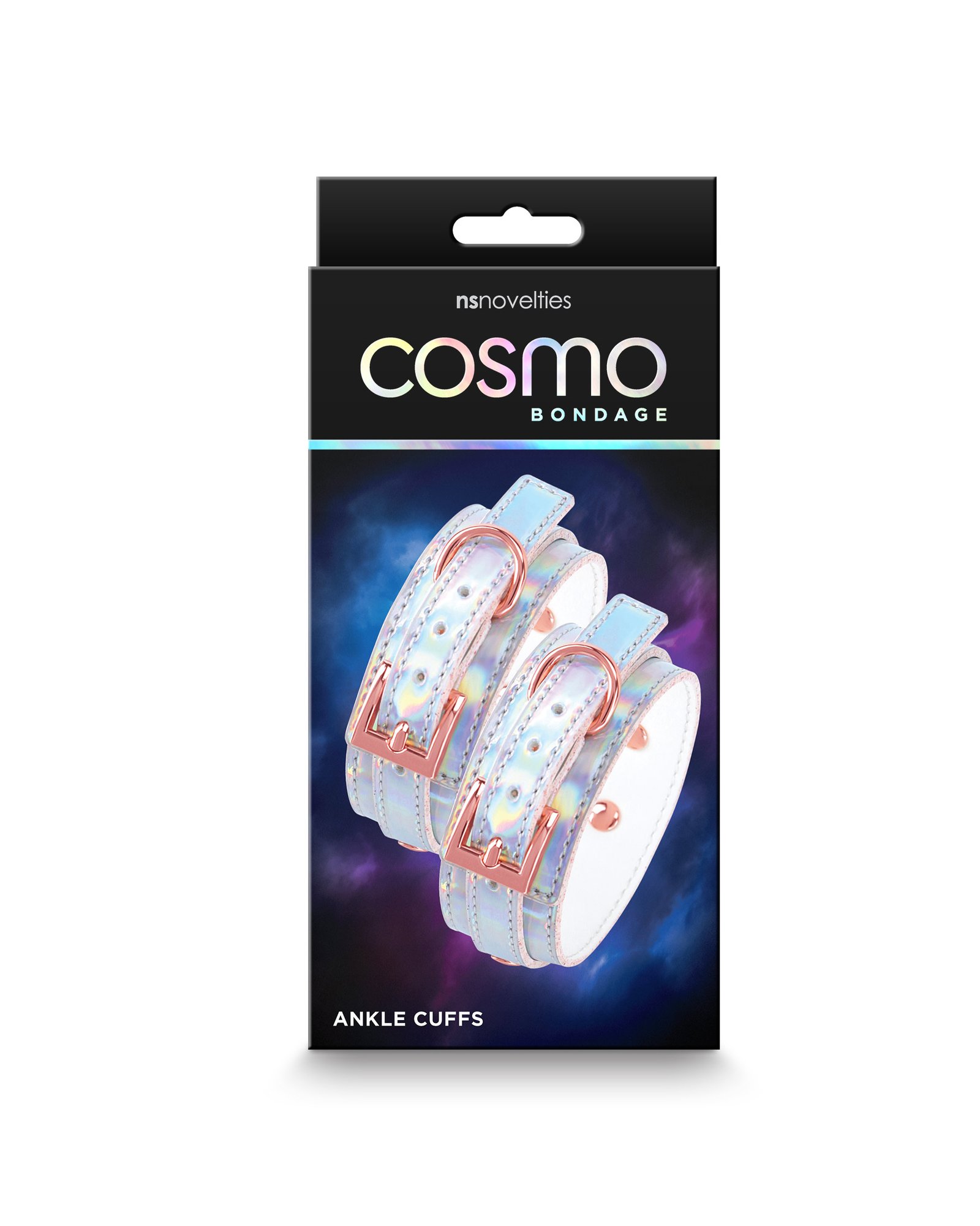 cosmo-bondage-ankle-cuffs-rainbow-rainbow Cosmo Bondage - Ankle Cuffs - Rainbow Rainbow - Image 1