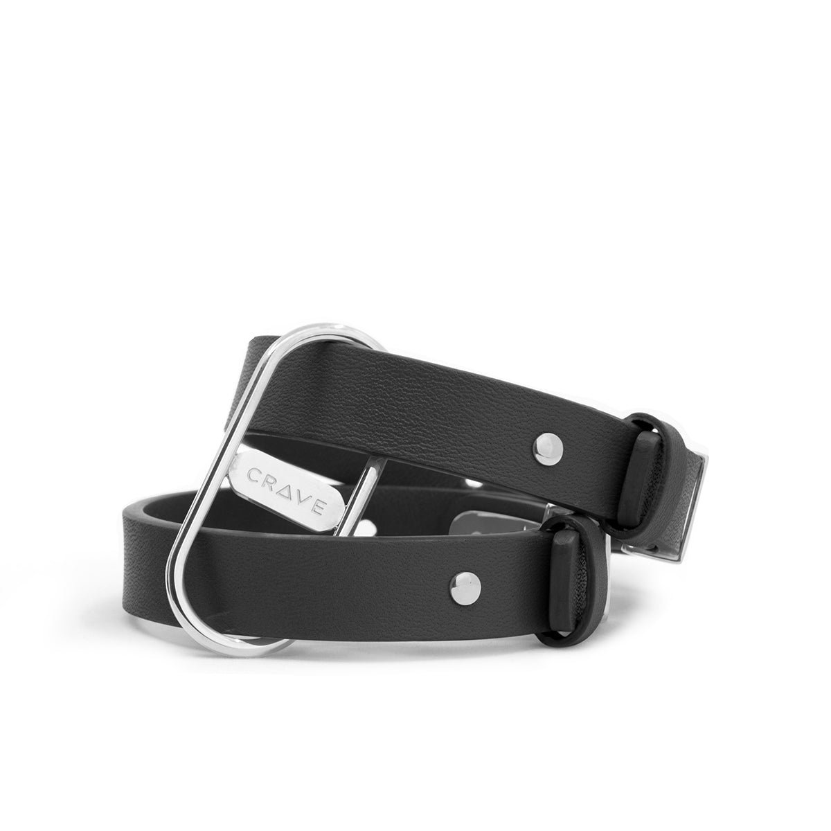 crave-icon-cuffs-blacksilver Crave ICON Cuffs Black/Silver - Image 1