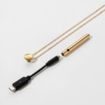 Crave Vesper Mini 24K Gold Rechargeable Vibrating Pendant Necklace - Image 4