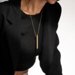 Crave Vesper Mini Black Rechargeable Vibrating Pendant Necklace - Image 5