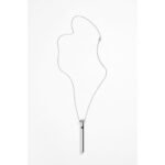 Crave Vesper Mini Silver Rechargeable Vibrating Pendant Necklace - Image 2