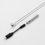 Crave Vesper Mini Silver Rechargeable Vibrating Pendant Necklace - Image 4