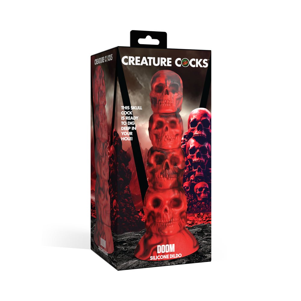 creature-cocks-doom-silicone-dildo Creature Cocks Doom Phthalate-Free Silicone Dildo – Red - Image 1