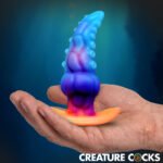Creature Cocks Glowtopus Glow-in-the-Dark Silicone Anal Plug - Image 3