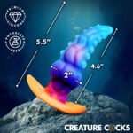 Creature Cocks Glowtopus Glow-in-the-Dark Silicone Anal Plug - Image 6