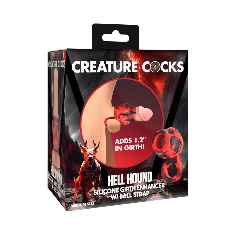 creature-cocks-hell-hound-silicone-girth-enhancer-with-ball-strap-m Creature Cocks Hell Hound Silicone Girth Enhancer with Ball Strap M - Image 1