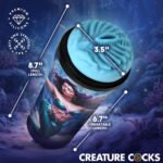 Creature Cocks Maven Mermaid Stroker – Black and Blue - Image 8