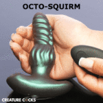 Creature Cocks Octo-Squirm Vibrating & Squirming Silicone Anal Plug – Teal - Image 9