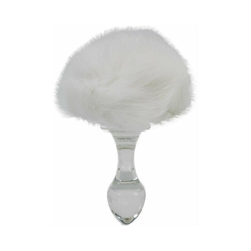 crystal-delights-magnetic-bunny-tail-plug-white Crystal Delights Magnetic Bunny Tail Plug White - Image 1