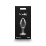 Crystal Desires Rainbow Gem Borosilicate Glass Anal Plug Medium – Clear - Image 4