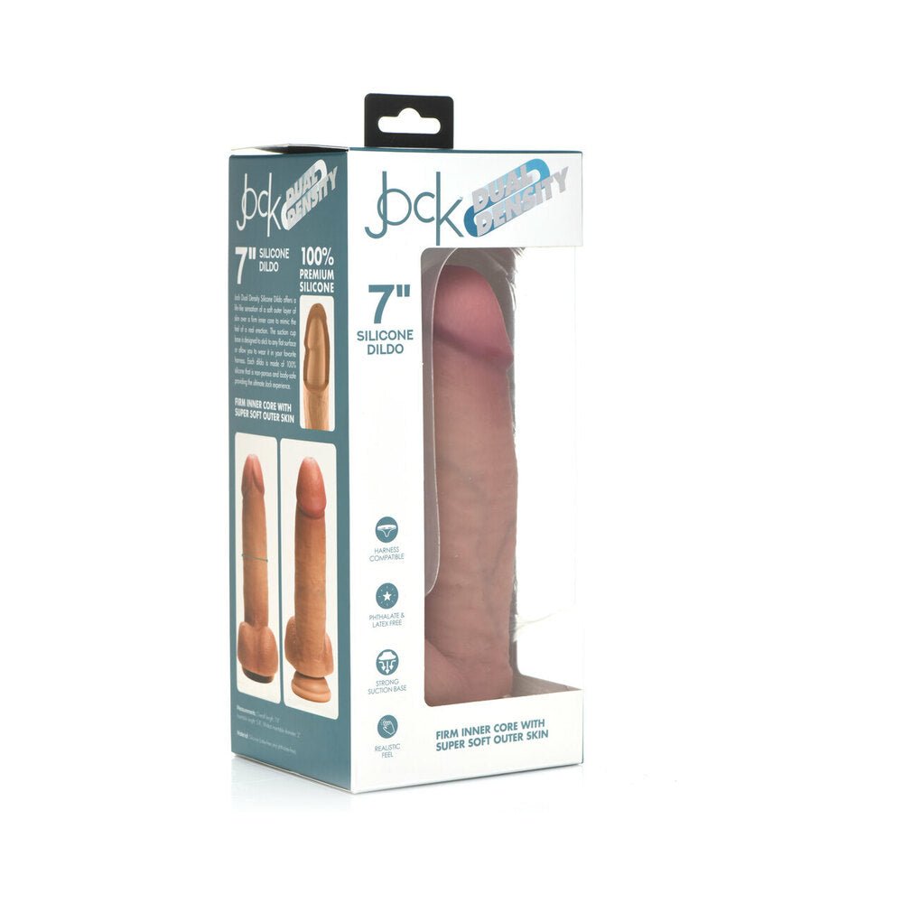 curve-toys-jock-dual-density-7-in-silicone-dildo-with-balls-suction-cup-light Curve Toys Jock Dual Density 7 in. Silicone Dildo with Balls & Suction Cup Light - Image 1