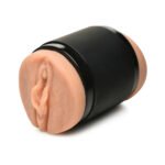 Curve Toys Mistress Double Shot Mini Masturbator – Tan - Image 2