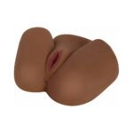 Curve Toys Mistress Perfect Fuck Natalie Jackammer Vibrating Dual Entry Masturbator – Brown - Image 2