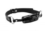 Cylinder Gag with Leather Straps – Black - Image 2
