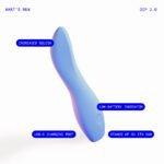 Dame Dip 2.0 Classic Rechargeable Silicone Vibrator – Periwinkle - Image 6