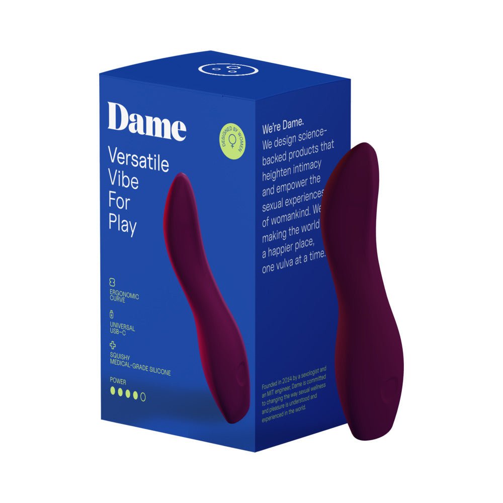 dame-dip-20-classic-vibrator-plum Dame Dip 2.0 Classic Vibrator Plum - Image 1