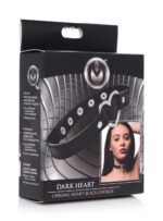 Dark Heart Chrome Heart Black Choker - Black
