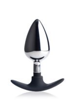 Dark Invader Metal and Silicone Anal Plug - Large - Image 2