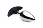 Dark Invader Metal and Silicone Anal Plug - Large - Image 5