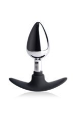 Dark Invader Metal and Silicone Anal Plug - Medium - Image 2