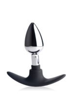 Dark Invader Metal and Silicone Anal Plug - Small - Image 2