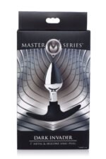 Dark Invader Metal and Silicone Anal Plug - Small