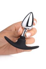 Dark Invader Metal and Silicone Anal Plug - Small - Image 3