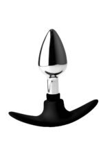 Dark Invader Metal and Silicone Anal Plug - Small - Image 4