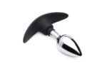 Dark Invader Metal and Silicone Anal Plug - Small - Image 6