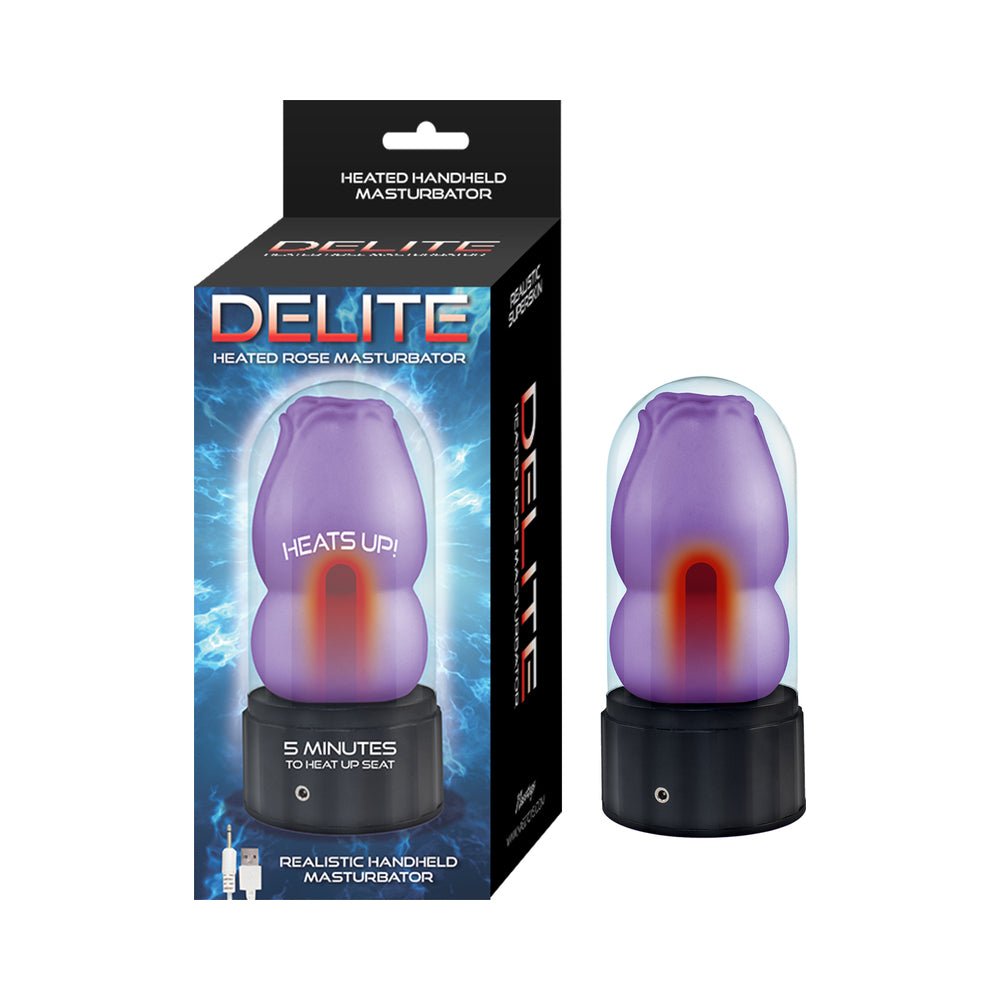 delite-heated-rose-masturbator-purple Delite Heated Rose Masturbator Purple - Image 1