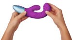Delola Liquid Silicone Rabbit - Purple - Image 9