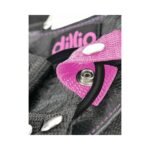 Dillio Adjustable 7 in. Strap-On Suspender Harness Set Pink - Image 6