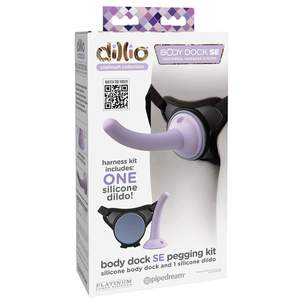 dillio-platinum-body-dock-se-pegging-kit-with-5-in-silicone-dildo Dillio Platinum Body Dock SE Pegging Kit with 5 in. Silicone Dildo - Image 1
